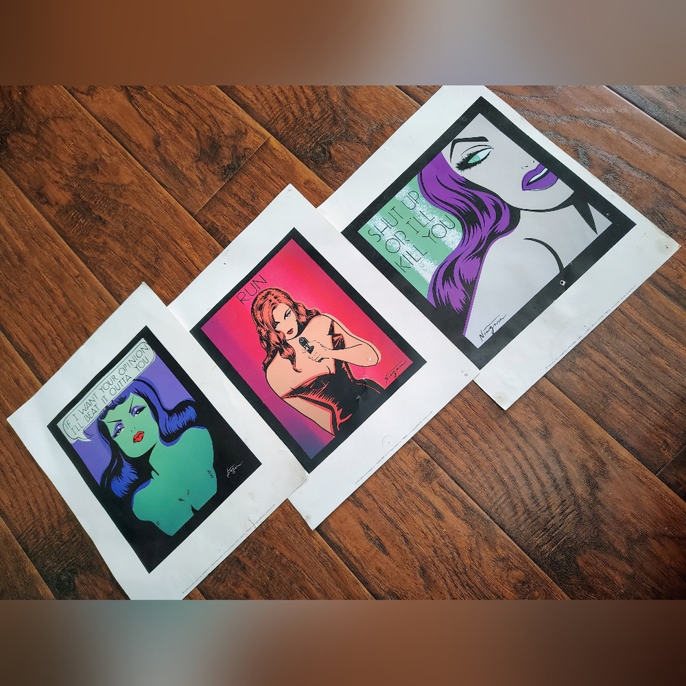 Pop Art Style Prints Set